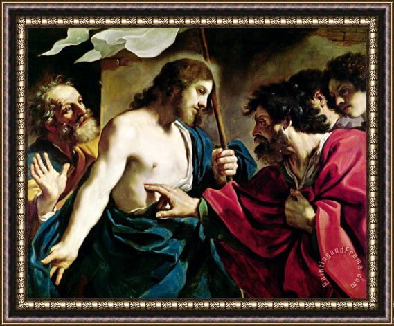 Guercino The Incredulity of Saint Thomas Framed Print