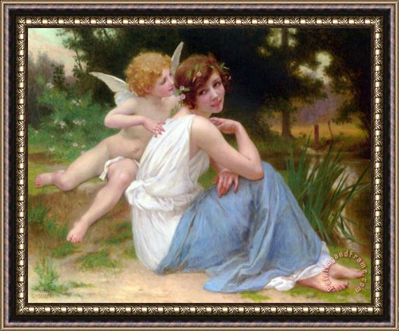 Guillaume Seignac Cupid And Psyche Framed Print