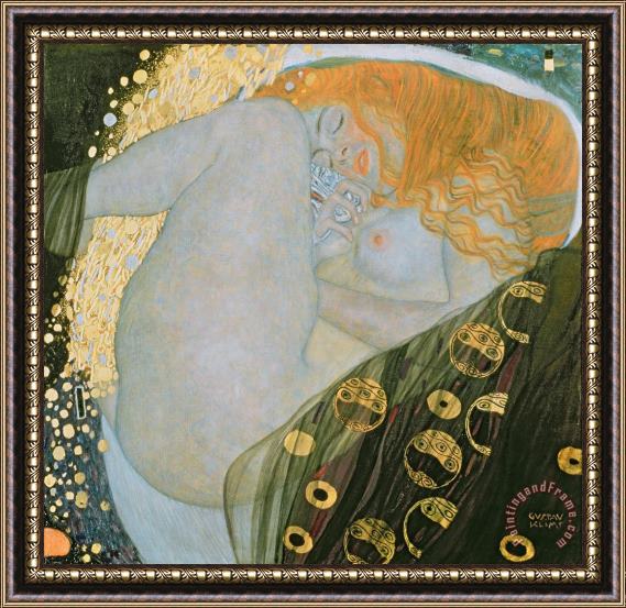 Gustav Klimt Danae Framed Print