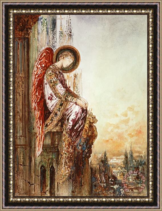 Gustave Moreau Angel Traveller Framed Painting