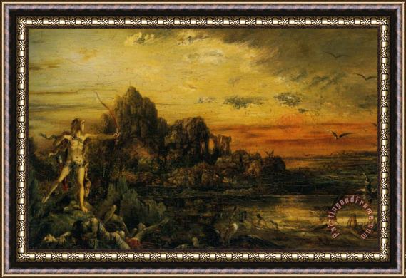 Gustave Moreau Hercule Au Lac Stymphale Framed Painting