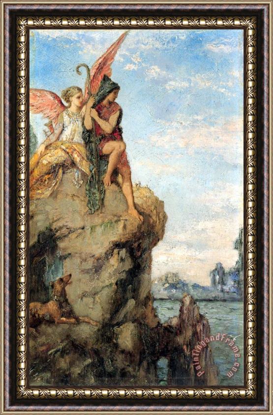 Gustave Moreau Hesiod And The Muse Framed Painting