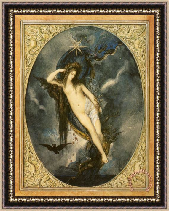 Gustave Moreau Night Framed Print