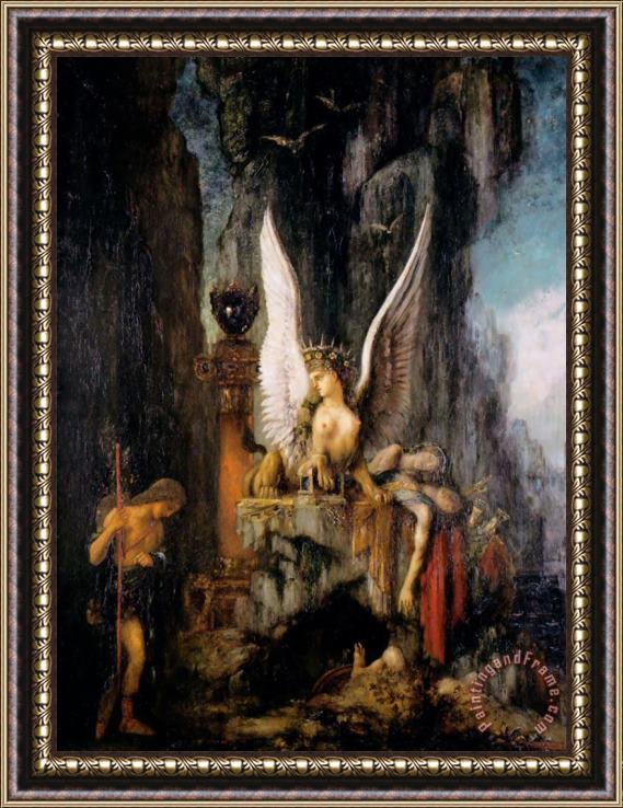 Gustave Moreau Oedipus The Wayfarer Framed Print