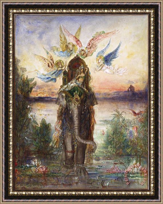 Gustave Moreau The Sacred Elephant (peri) Framed Print