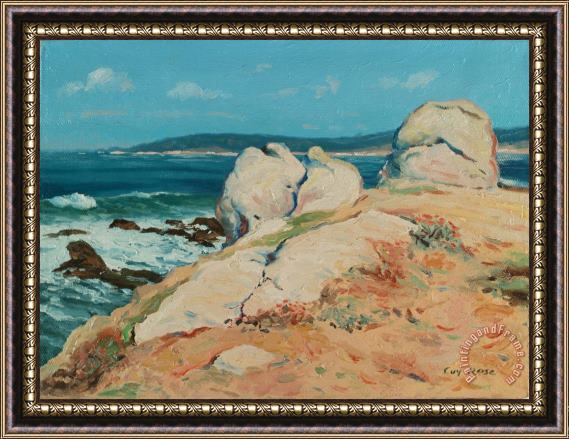 Guy Rose Monterey Coast Framed Painting