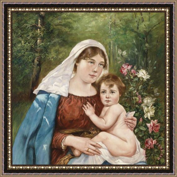 Hans Zatzka Madonna with Child Framed Print