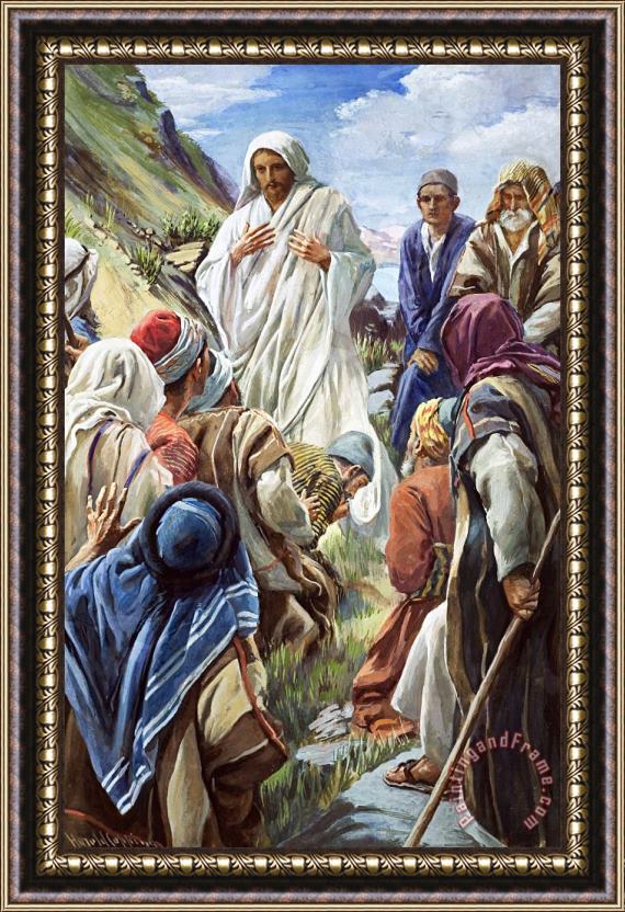 Harold Copping Jesus Framed Painting