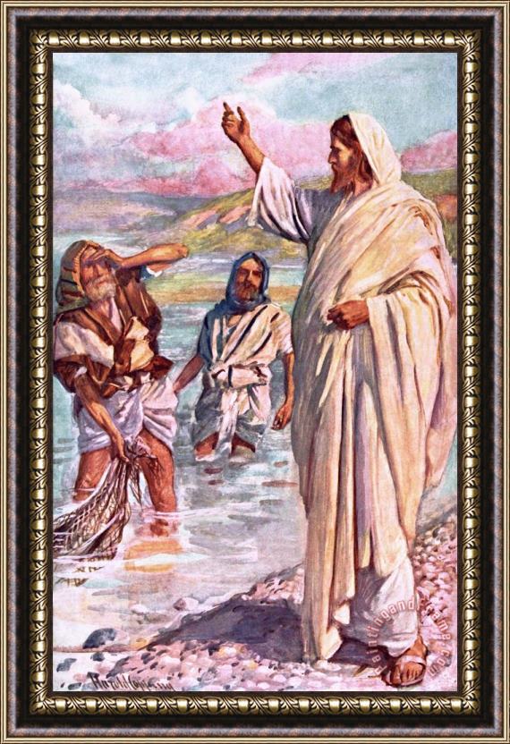 Harold Copping The Call Of Andrew And Peter Framed Painting