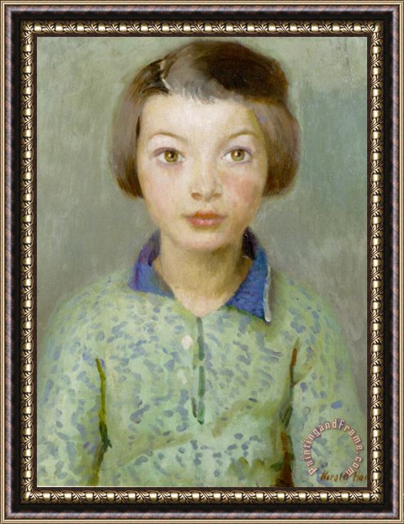 Harold Harvey A Daughter of Newlyn Framed Painting