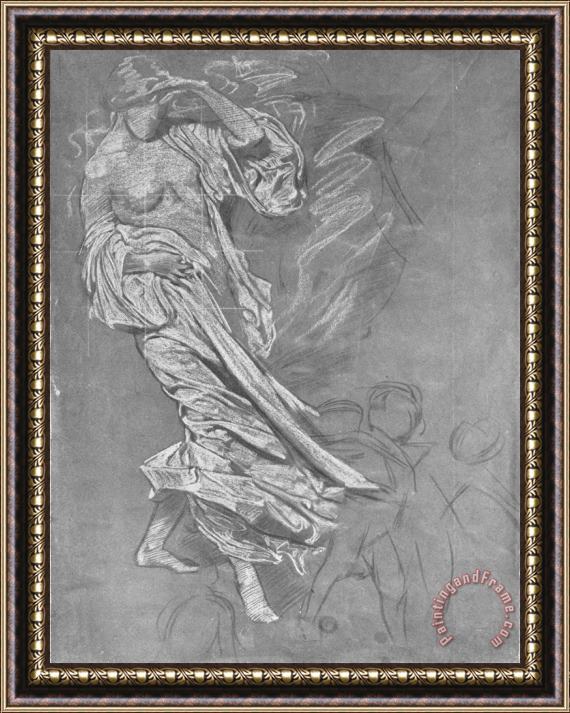 Harold Speed Study of a Draped Woman Framed Painting