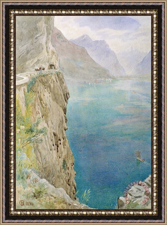 Harry Goodwin On the Italian Coast Framed Painting