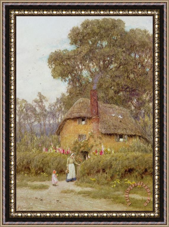 Helen Allingham A Wiltshire Garden Framed Print