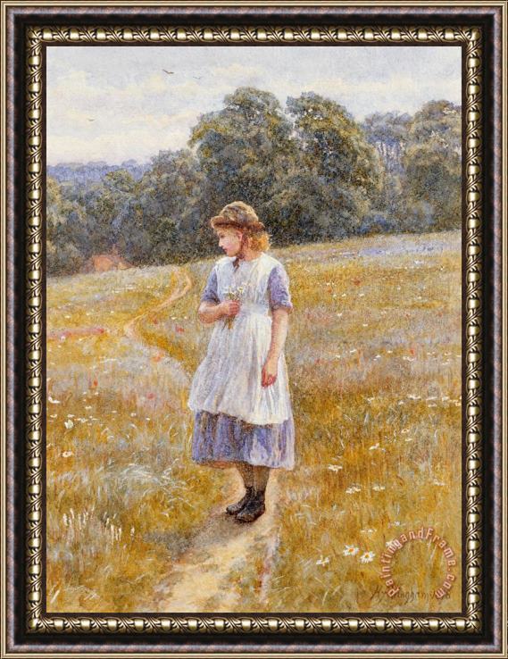 Helen Allingham Daydreamer Framed Painting