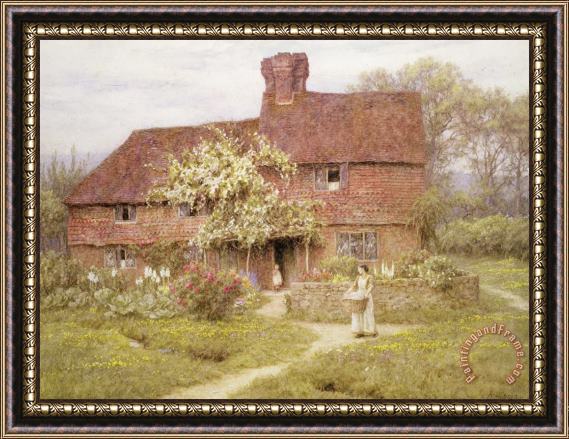 Helen Allingham Rose Cottage Framed Painting