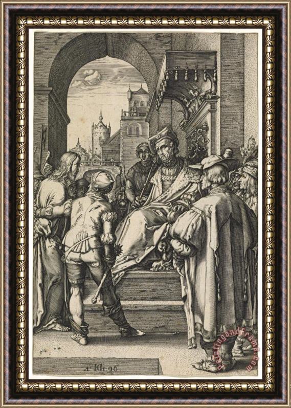 Hendrick Goltzius Christ Before Pilate Framed Painting