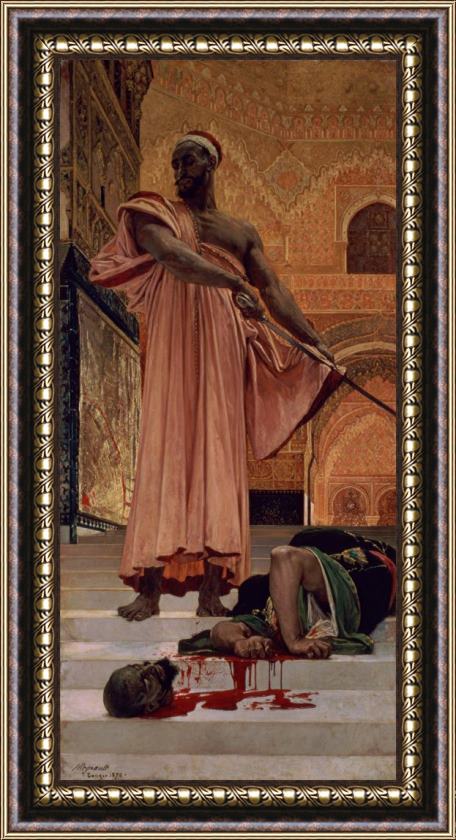 Henri Alexandre Georges Regnault Execution Without Trial under the Moorish Kings in Granada Framed Print