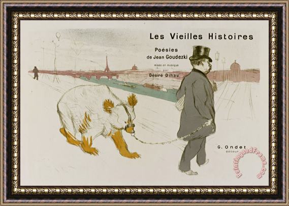 Henri de Toulouse-Lautrec Ancient Histories (les Vielles Histores) Framed Painting