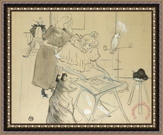 Henri de Toulouse-Lautrec Le Motographe (melle. Margouin) Framed Print