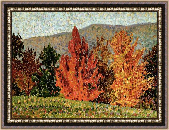 Henri-Edmond Cross Autumn Landscape Framed Print