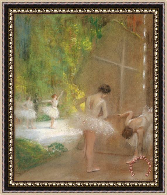 Henri Gervex Three Ballerinas Framed Print