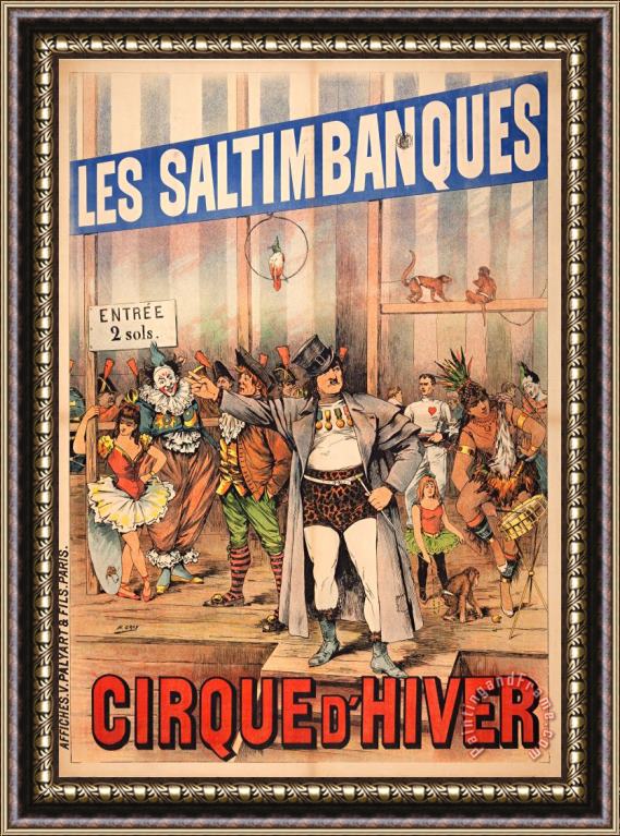 Henri Gray Les Saltimbanques Framed Painting