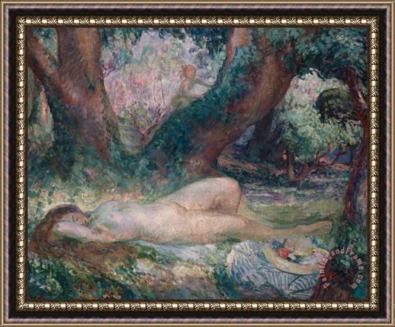 Henri Lebasque Sleeping Nymph Framed Painting