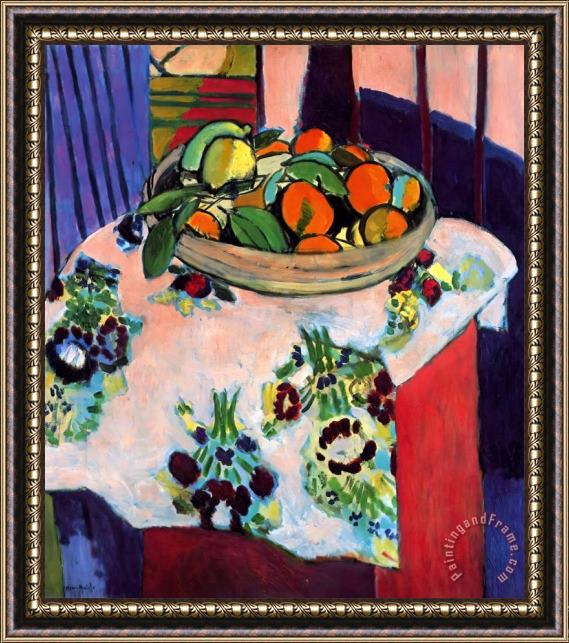 Henri Matisse Basket with Oranges 1913 Framed Painting