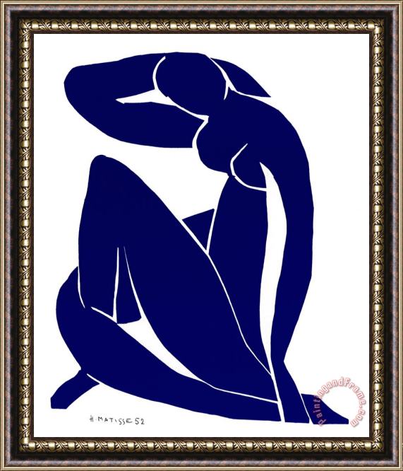 Henri Matisse Blue Nude II Framed Painting