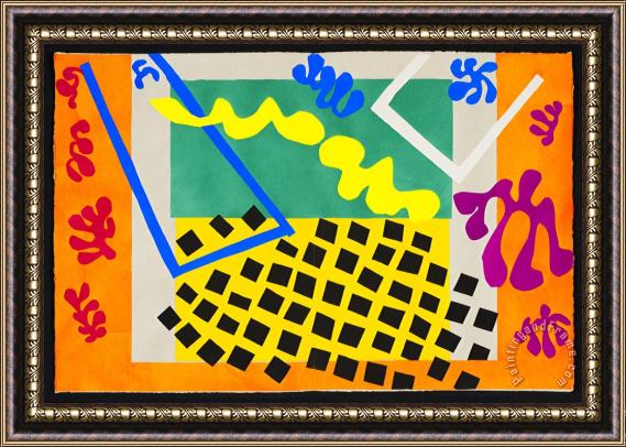 Henri Matisse Codomas, Plate XI From The Illustrated Book “jazz, 1947” Framed Painting