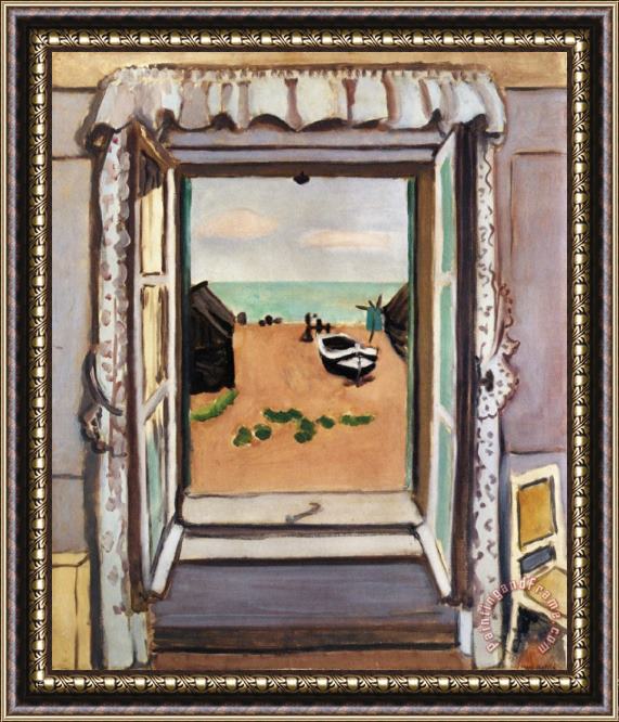 Henri Matisse Open Window Etretat 1920 Framed Painting