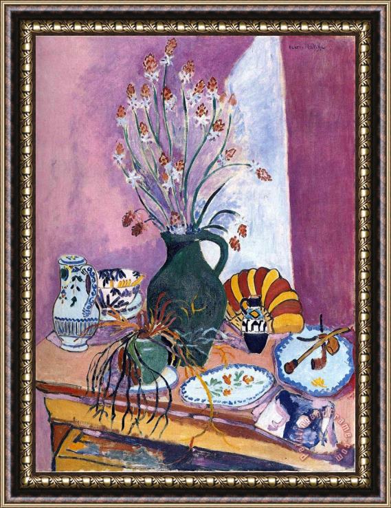 Henri Matisse Still Life with Flowers Framed Painting