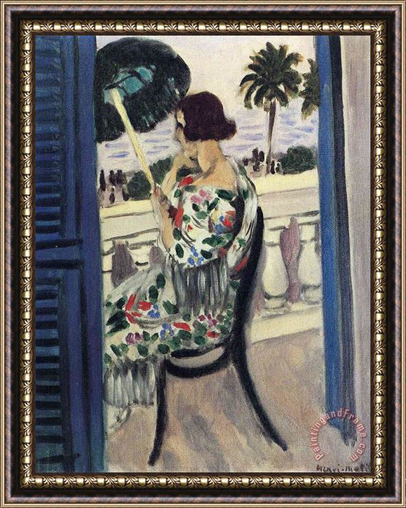 Henri Matisse Woman Holding Umbrella 1 Framed Print