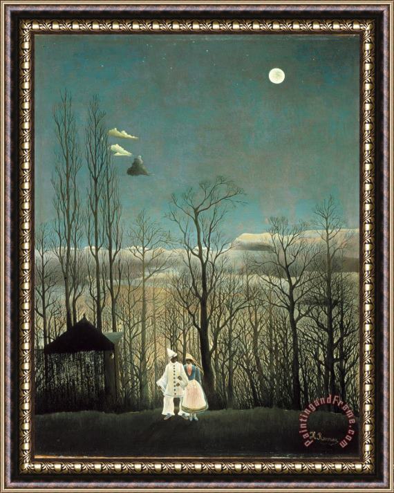 Henri Rousseau A Carnival Evening Framed Painting