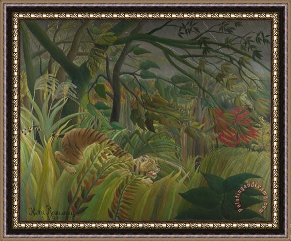 Henri Rousseau Surprise Framed Painting