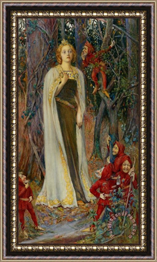 Henry Meynell Rheam Snow White Framed Painting