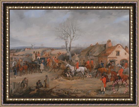 Henry Thomas Alken Hunting Scene The Meet Framed Painting