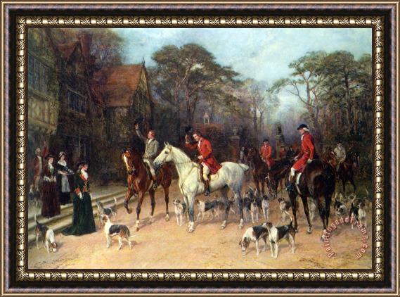 Heywood Hardy Off to The Market Framed Print
