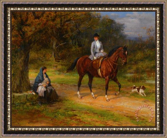 Heywood Hardy Poverty And Priviledge Framed Painting