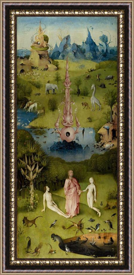 Hieronymus Bosch Garden of Earthly Delights Left Wing Framed Print
