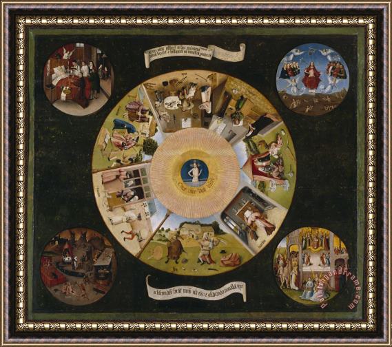 Hieronymus Bosch The Seven Deadly Sins Framed Print