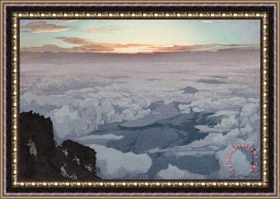 Hiroshi Yoshida Fuji Mountain, Early Morning (gorai Ko), From The Series Ten Views of Fuji (fuji Jikkei) Framed Print