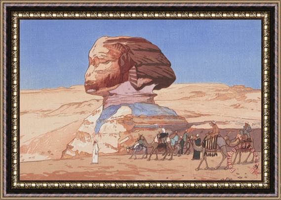 Hiroshi Yoshida The Sphinx (sufuinkusu), From The European Series Framed Painting