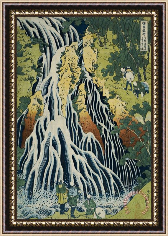 Hokusai The Kirifuri Waterfall Framed Print