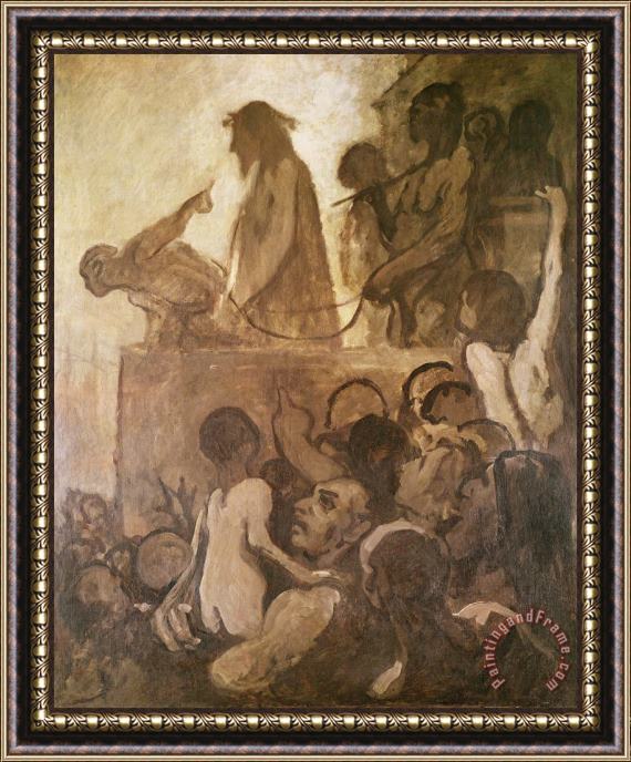 Honore Daumier Ecce Homo Framed Painting