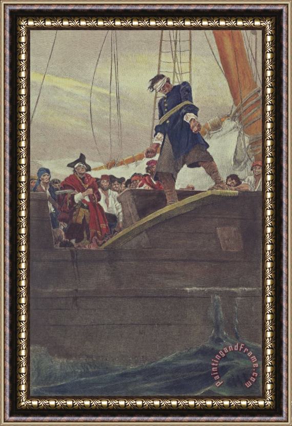 Howard Pyle Walking the Plank Framed Painting