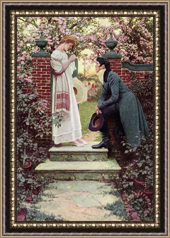 Howard Pyle When All the World Seemed Young Framed Print