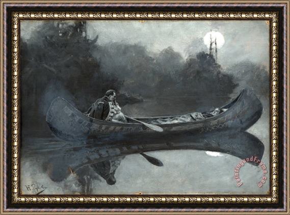 Howard Pyle ‘my Hatred of Him Seemed Suddenly to Have Taken to Itself Wings' (a Wounded Enemy) Framed Painting