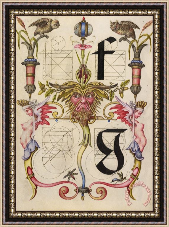 Hungarian Guide for Constructing The Letters F And G Framed Print