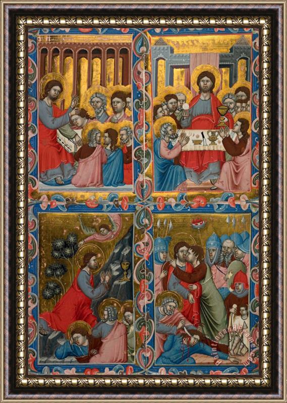 Hungarian Master Scenes From The Life of Christ Framed Painting